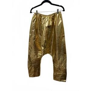 Vintage 1970s Gold Harem Pants One Size